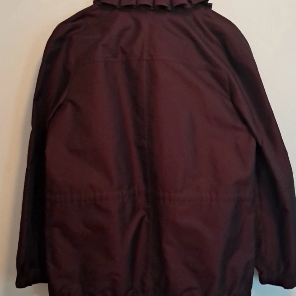 Burgundy Ruffle Jacket - Picture 4 of 11